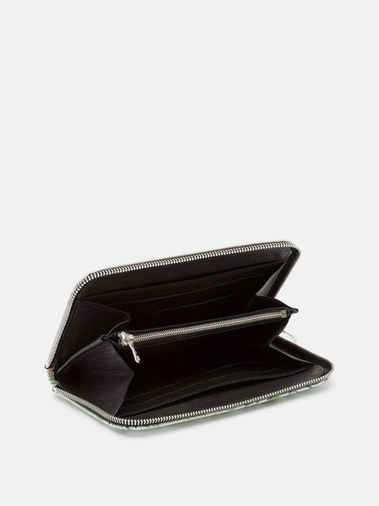 LUXX leather purse - diagg bold CHAIN bge