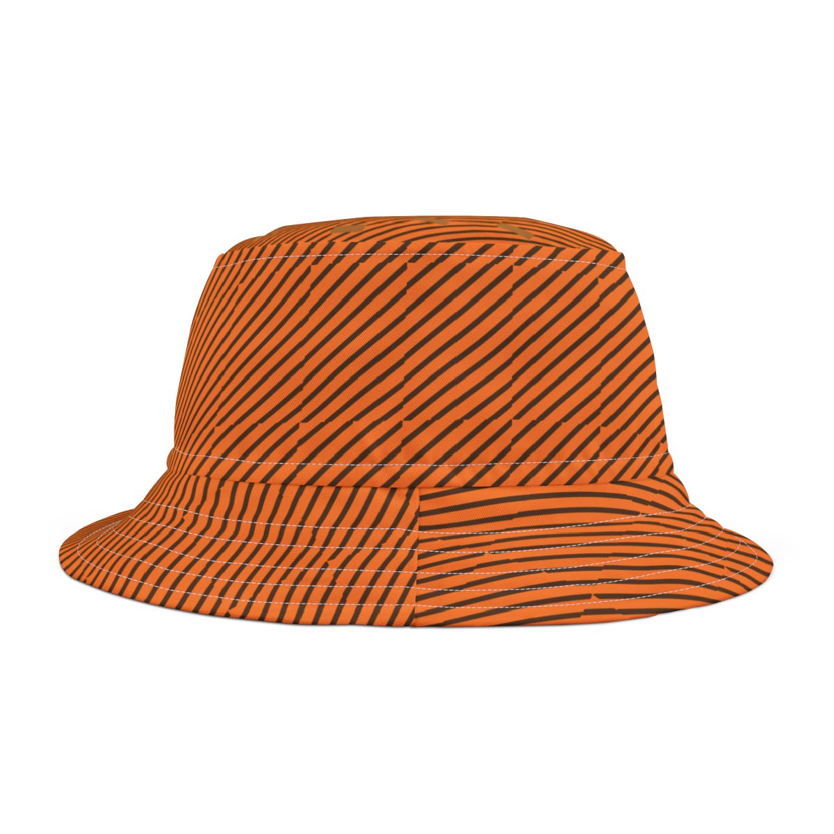 Bucket hat - strypp orange