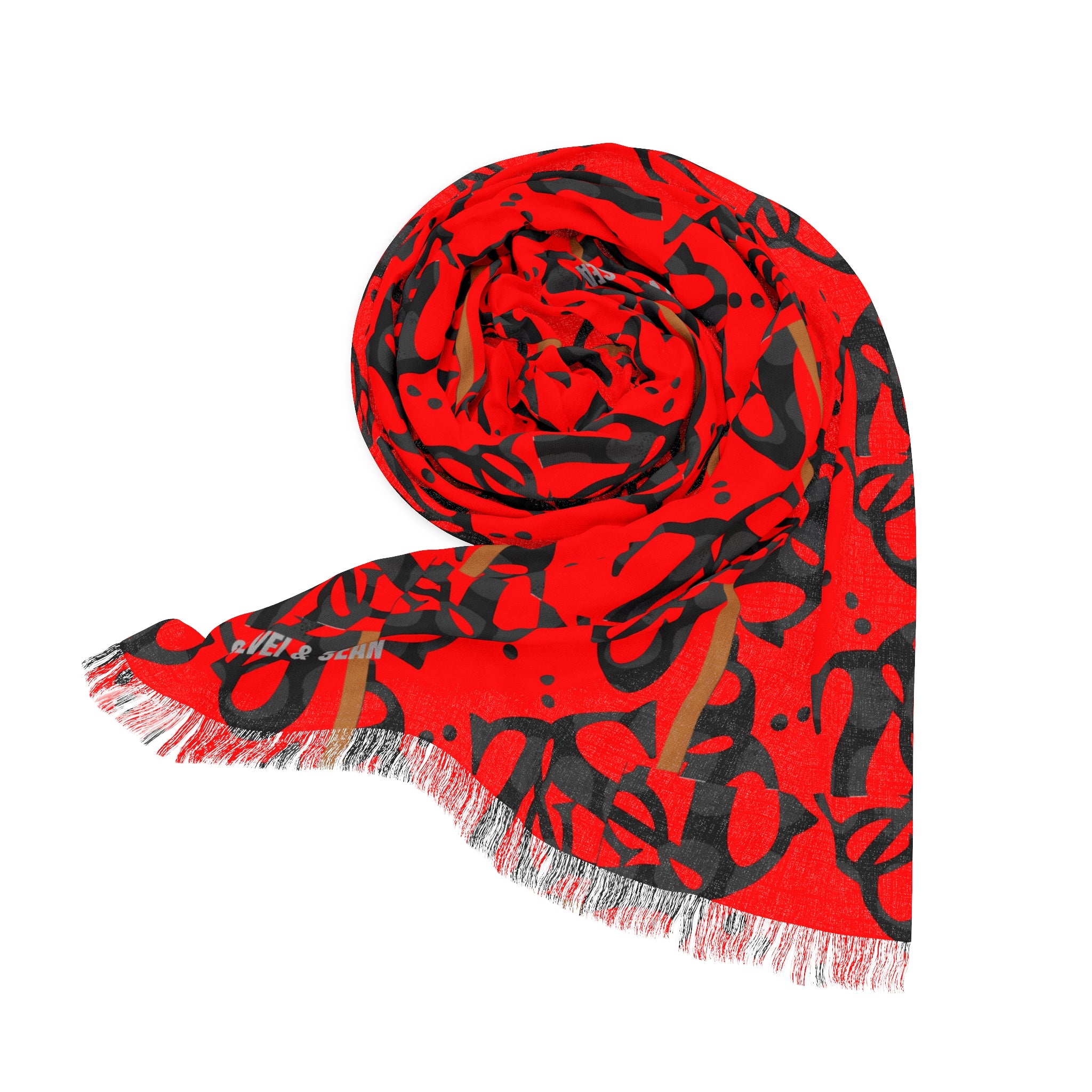 Light Scarf - logo bold red