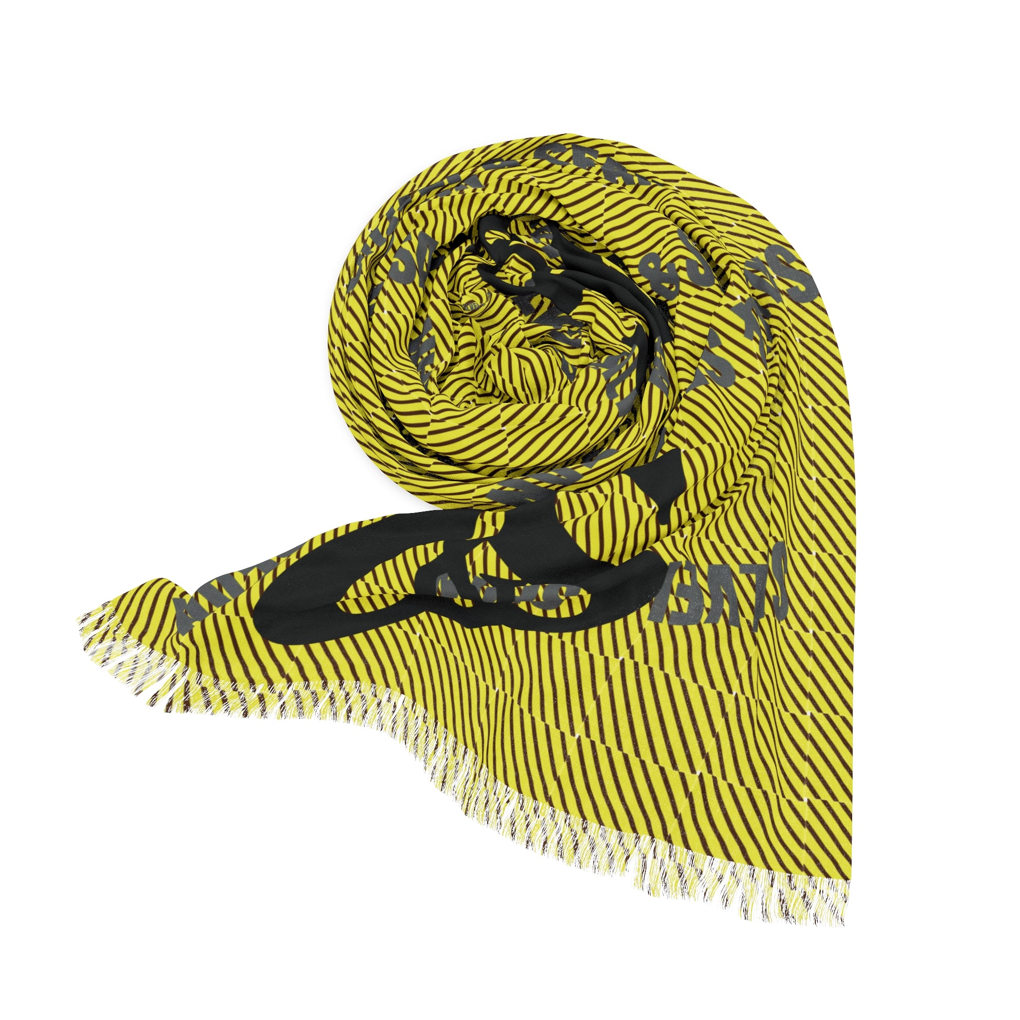 Light Scarf - logo edge yellow