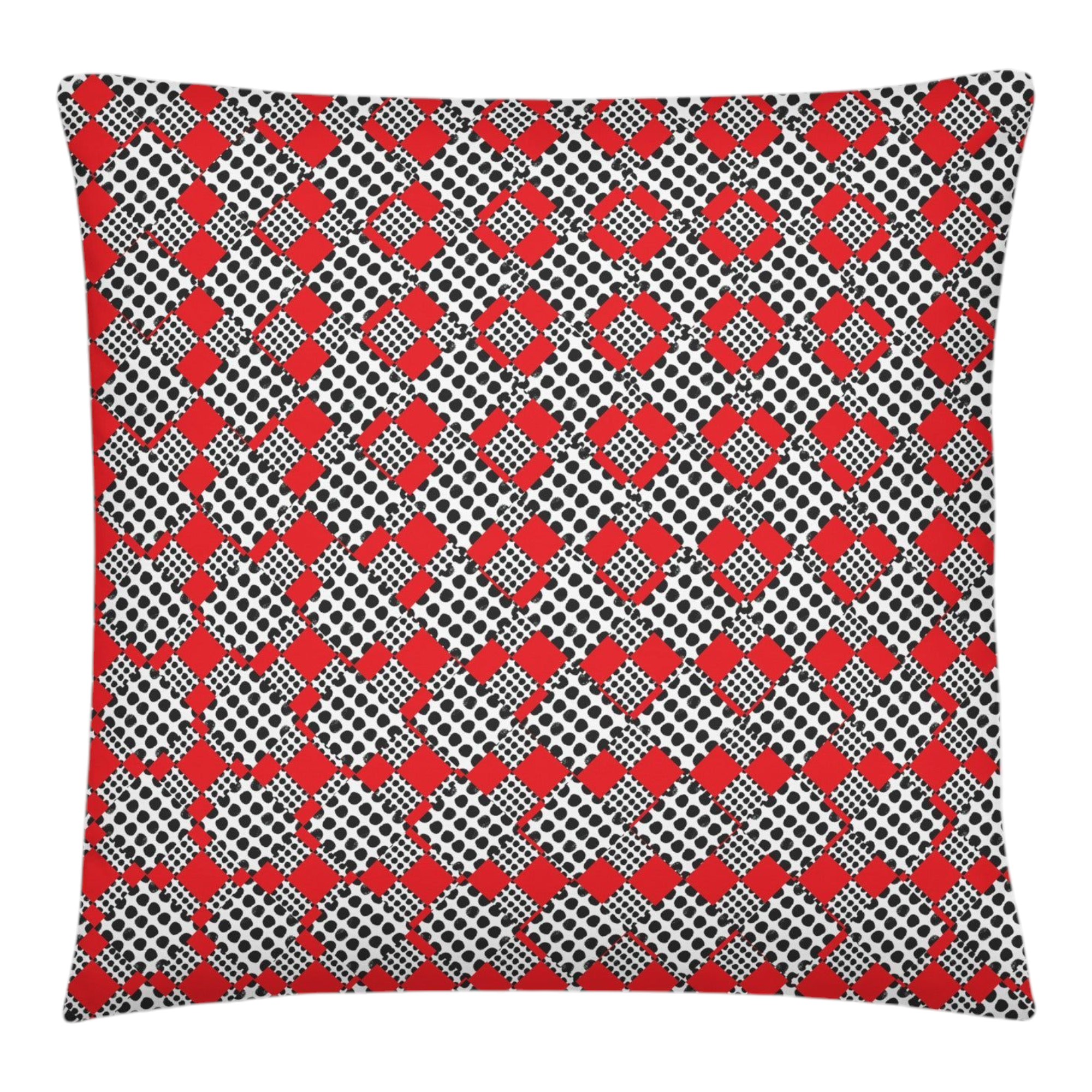 CUSHION - check red