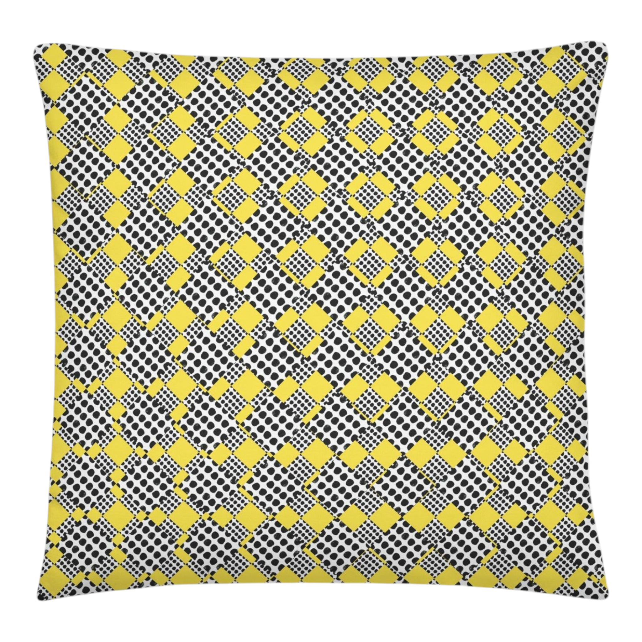 CUSHION - check yellow