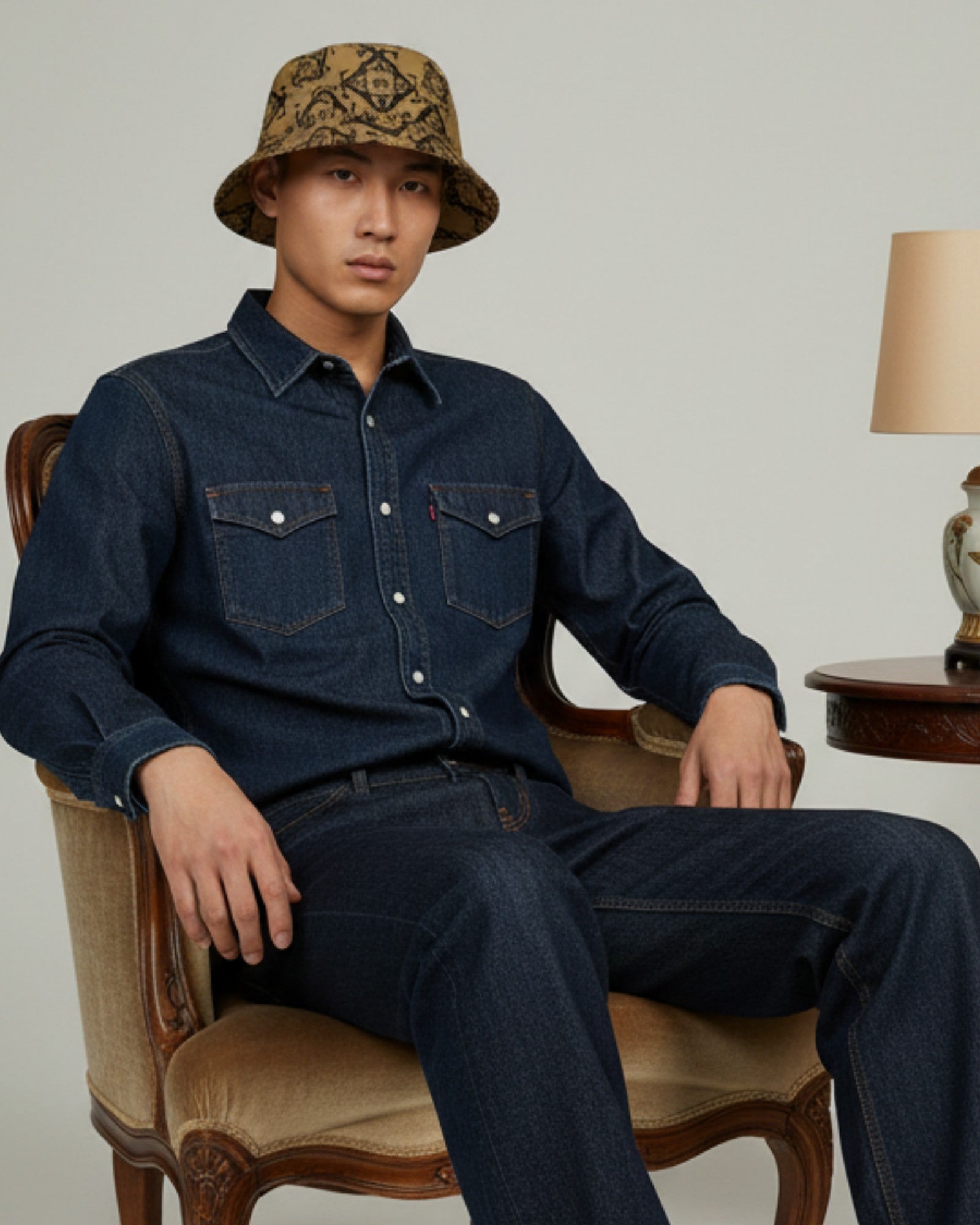 Bucket Hat - Monologo brown 2