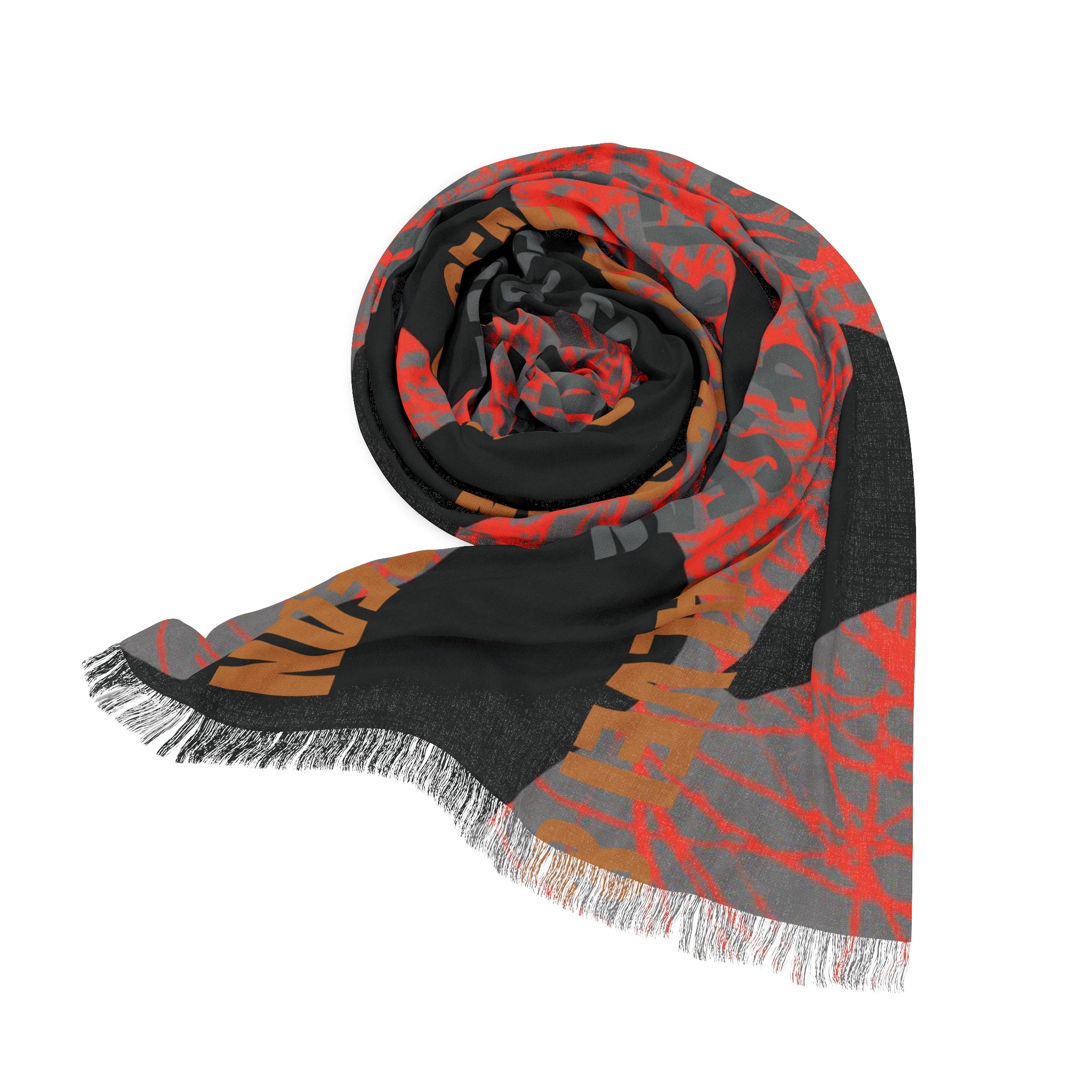 Scarf - Scribbol red