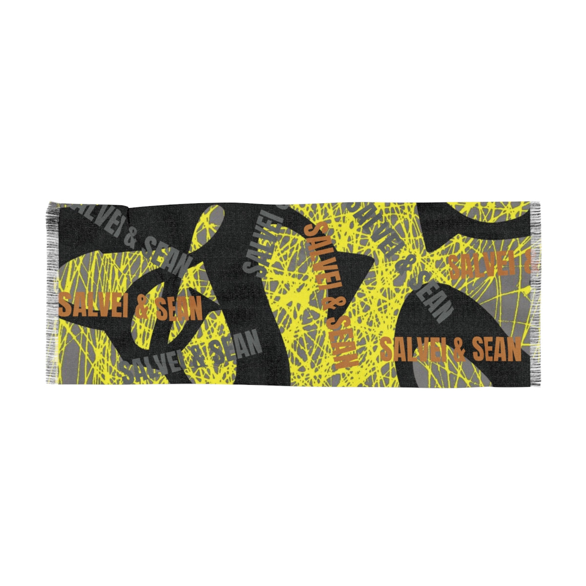 Scarf - Scribbol yellow