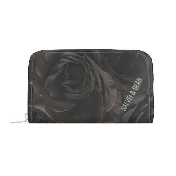 LEATHER PURSE - rosey black