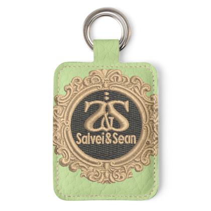 KEYRING - ornate minty