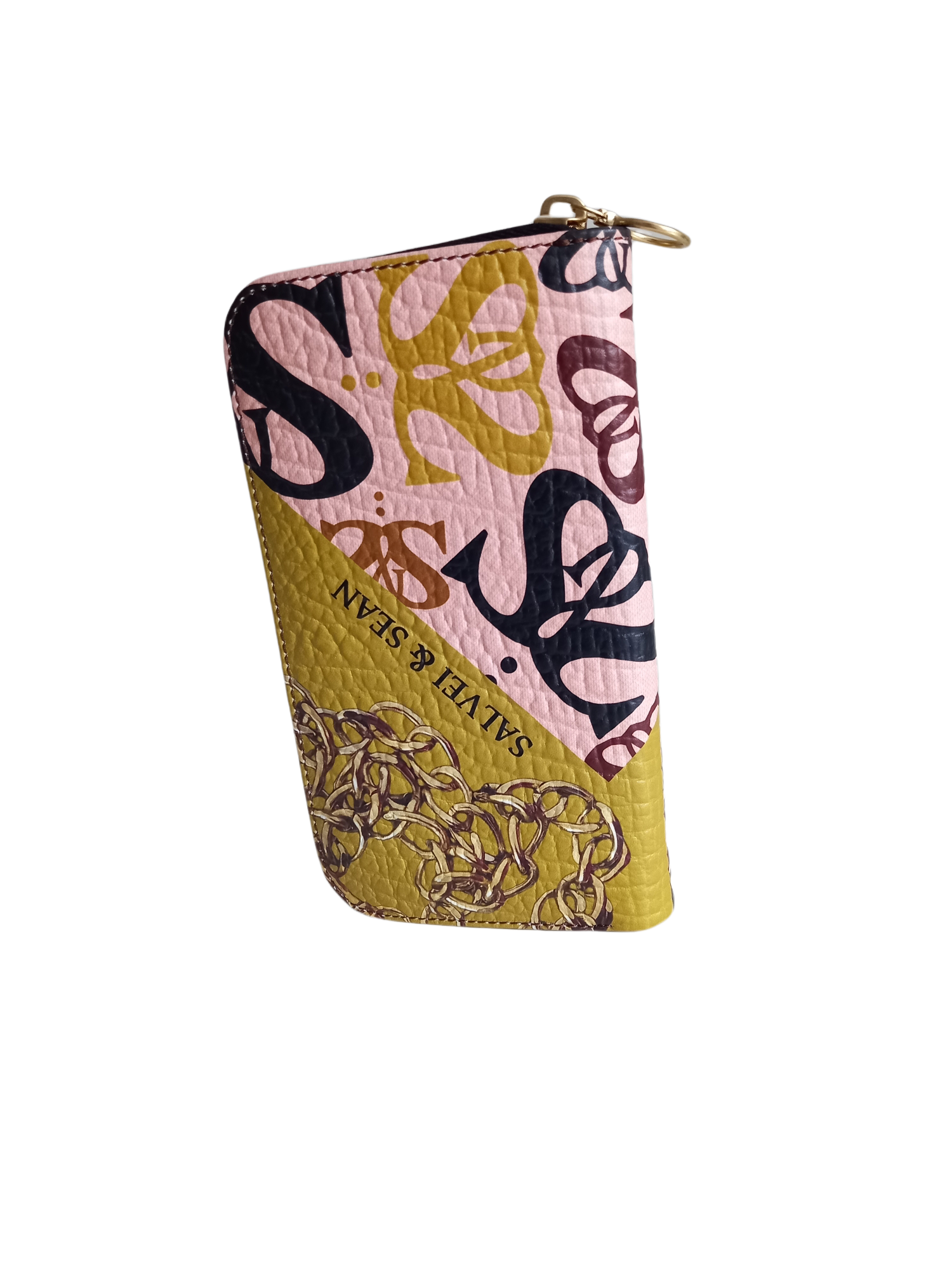 LEATHER PURSE - pinky diag