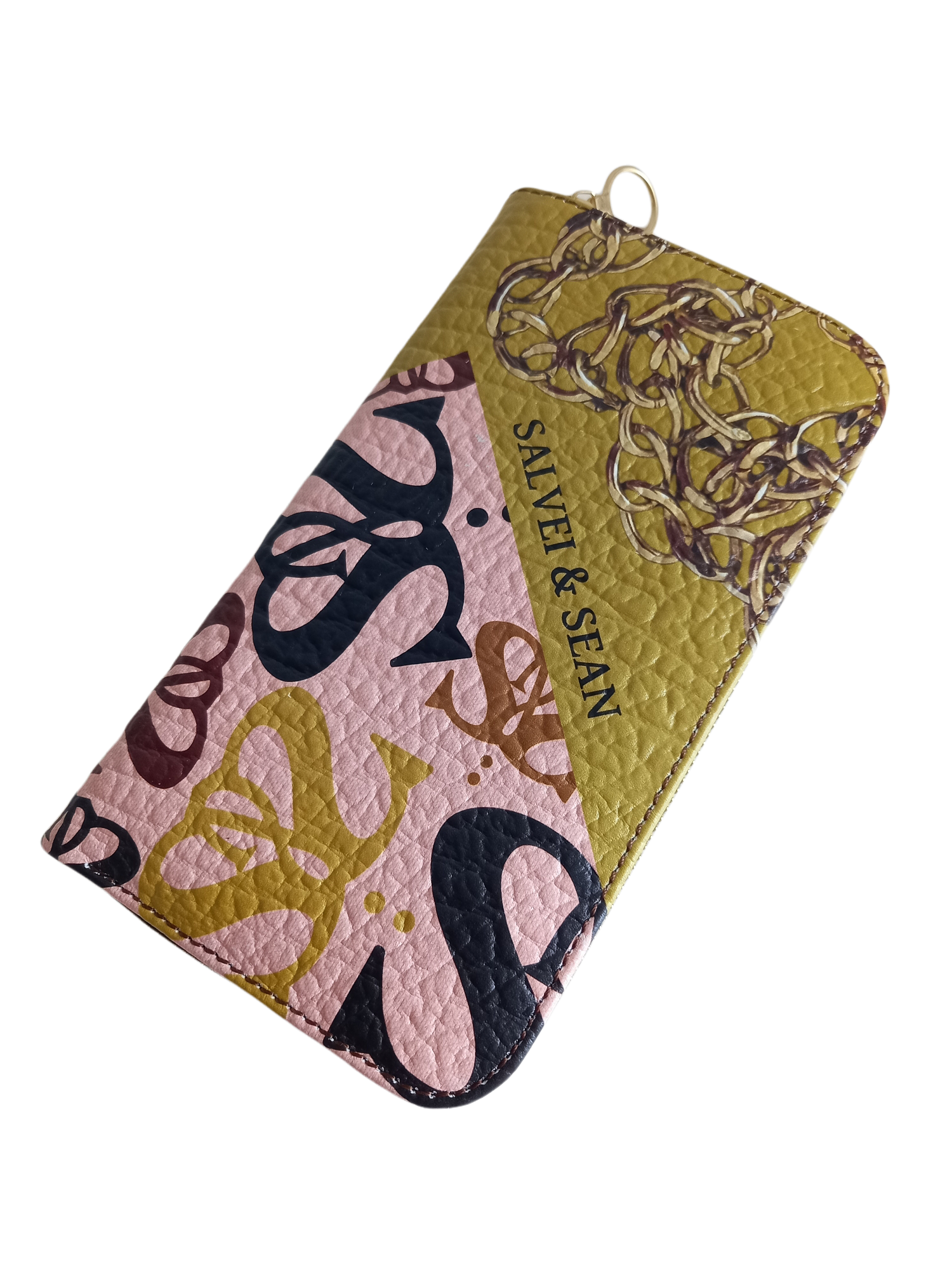LEATHER PURSE - pinky diag